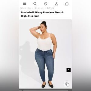 Torrid bombshell skinny jean new with tags